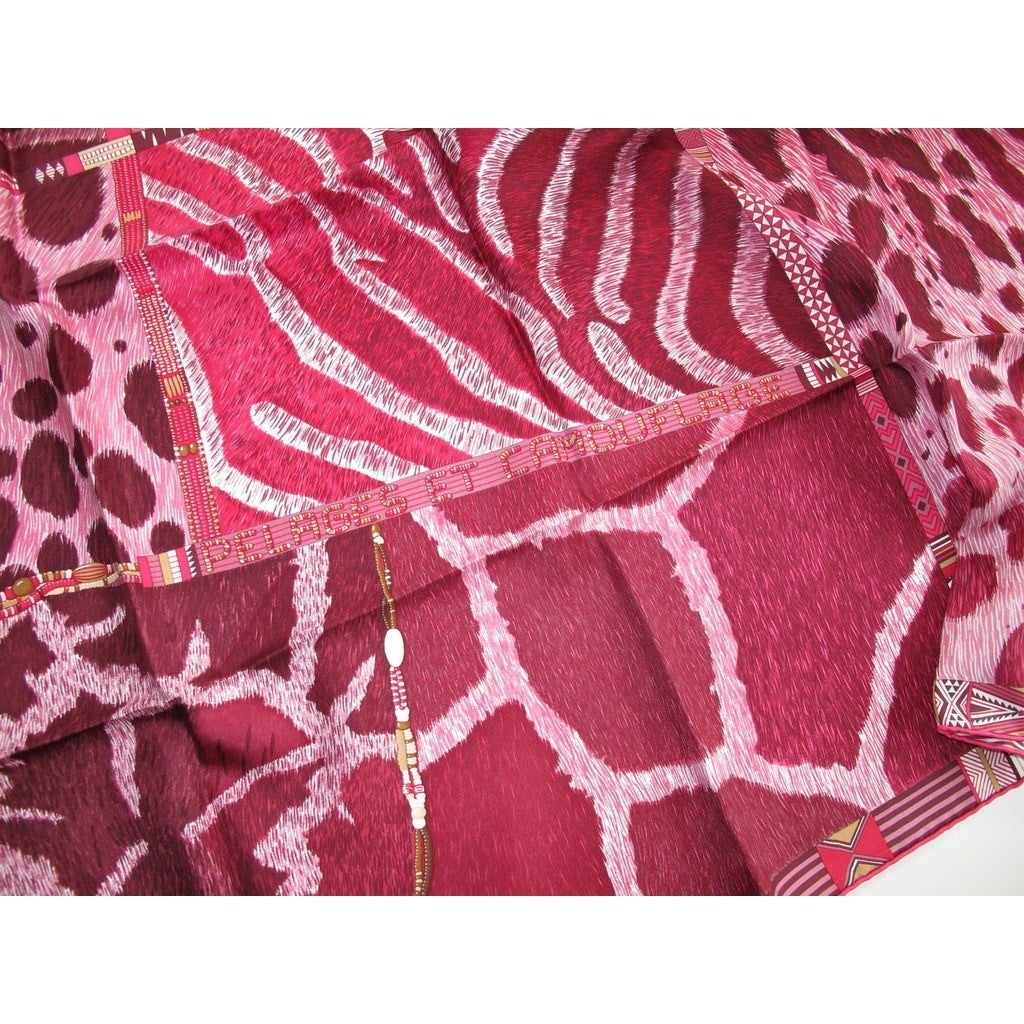 Hermes 2010 Prune Pelages Camouflages Twill 90cm, New! - poupishop