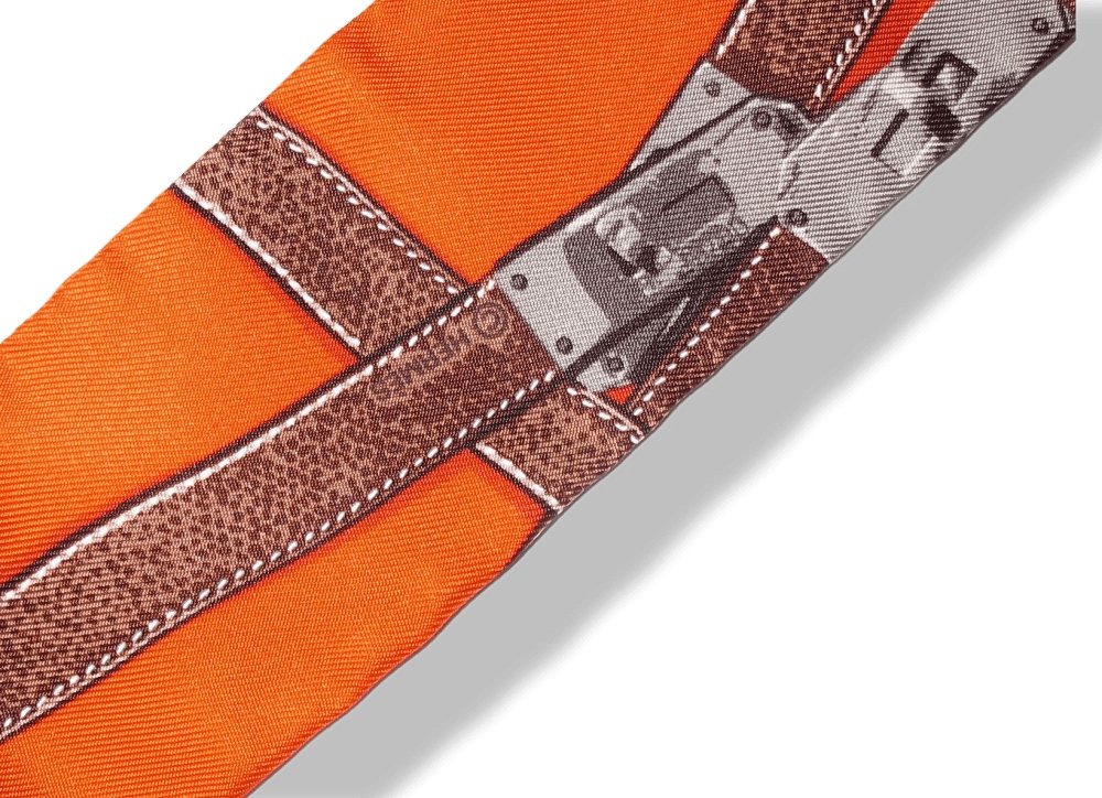 Hermes TRES KELLY by Benoit Pierre Emery Twill Silk Twilly
