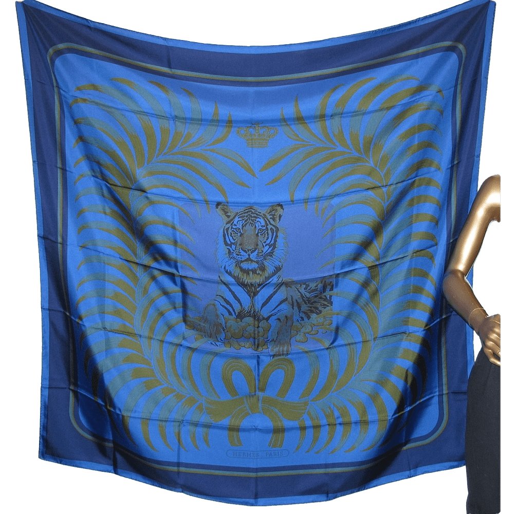 Hermes Tigre Royal Dip Dye Silk Shawl 140