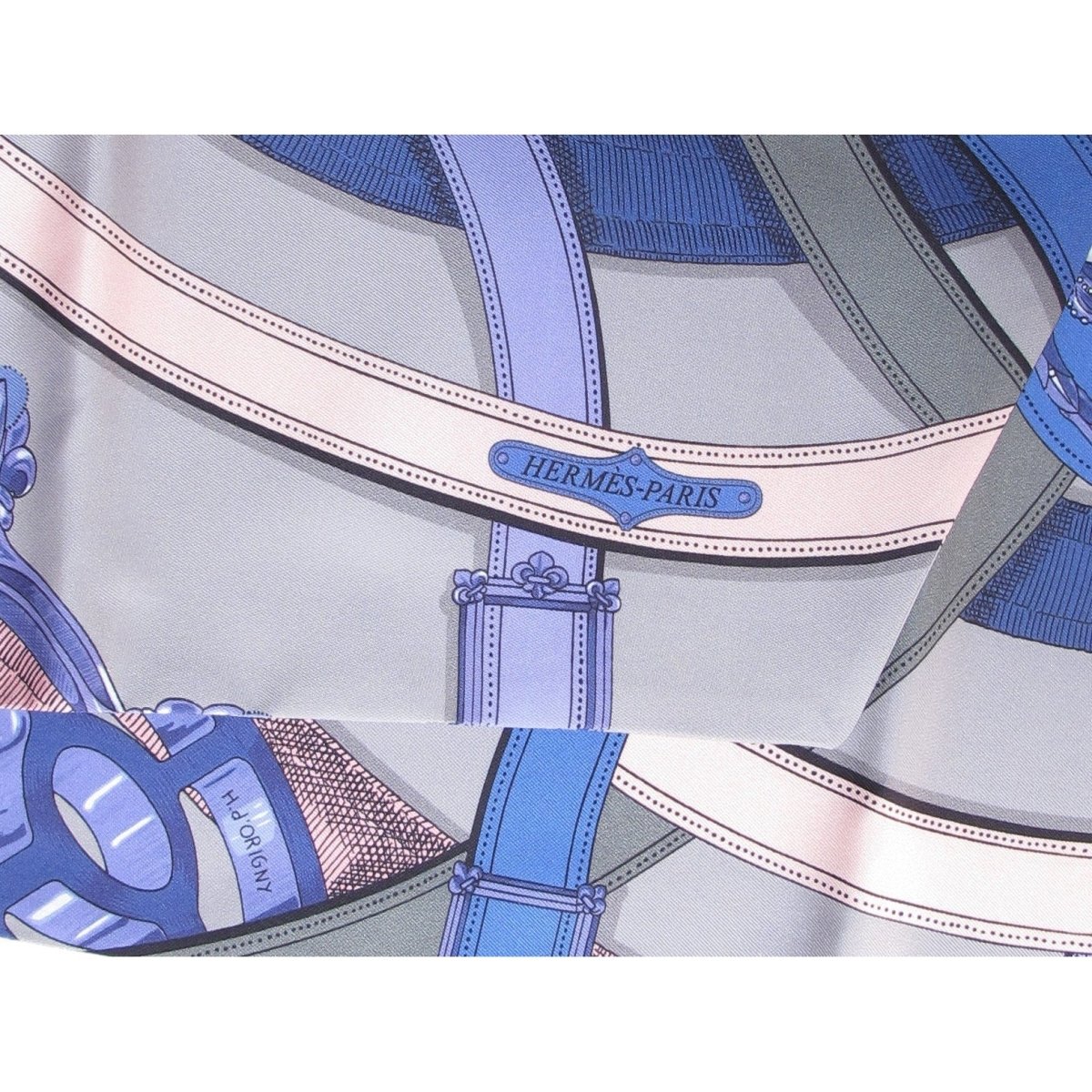 Hermes Cavalcadour by Henri d'Origny Maxi Twilly Scarf