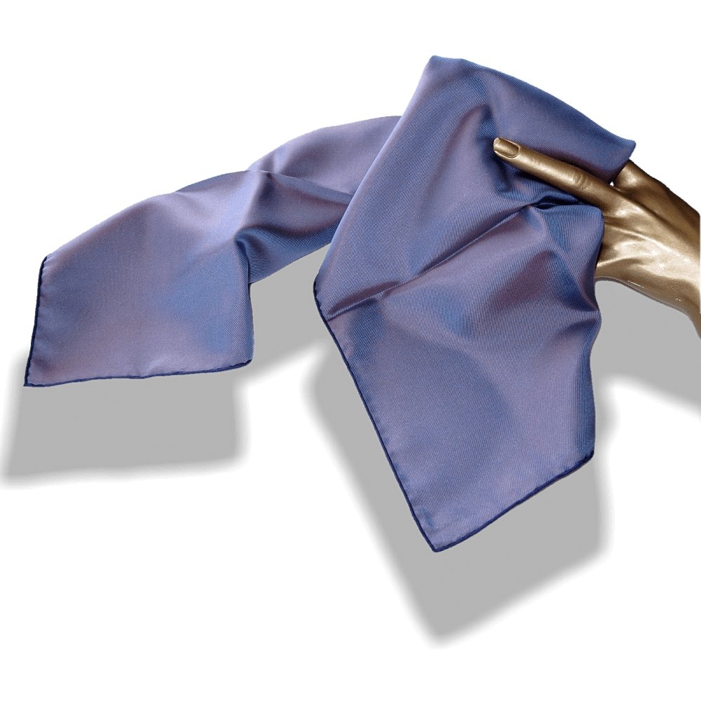 Hermes Blue Iridescent Changeante Twill Silk Carre 70