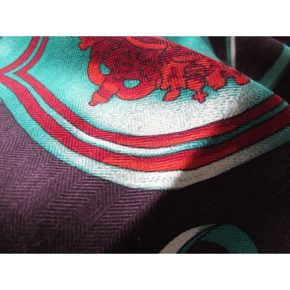 Hermes HARNAIS DE COURS Cashmere Shawl 140