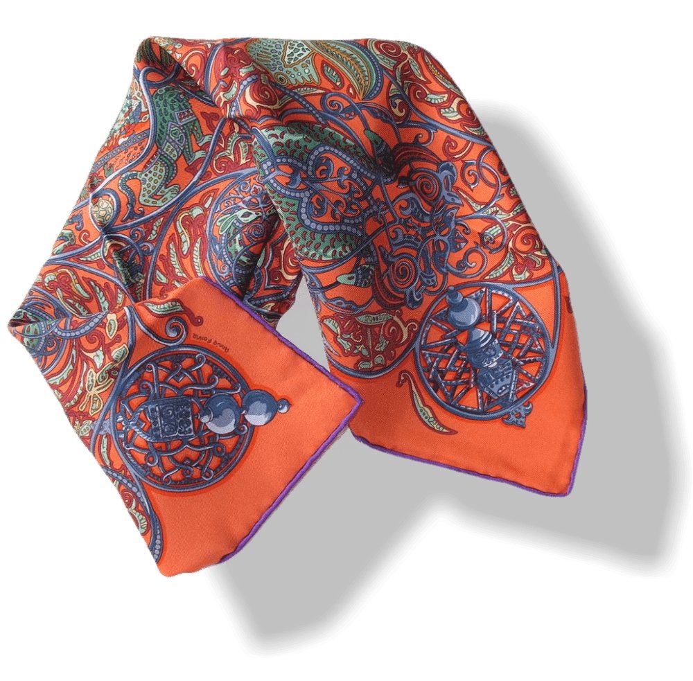 Hermes Charmante aux Animaux by Annie Faivre Scarf Gavroche 45