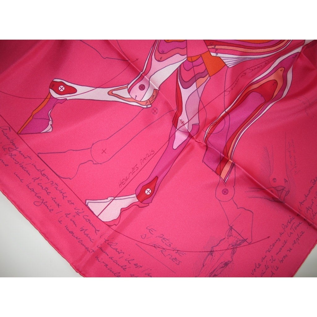 Hermes 2011 cw01 Fuchsia Le Pegase d'Hermès Twill 90 - poupishop