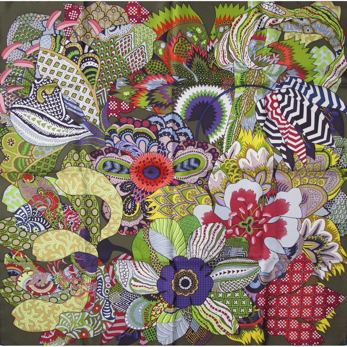 Hermes fleurs d'indiennes