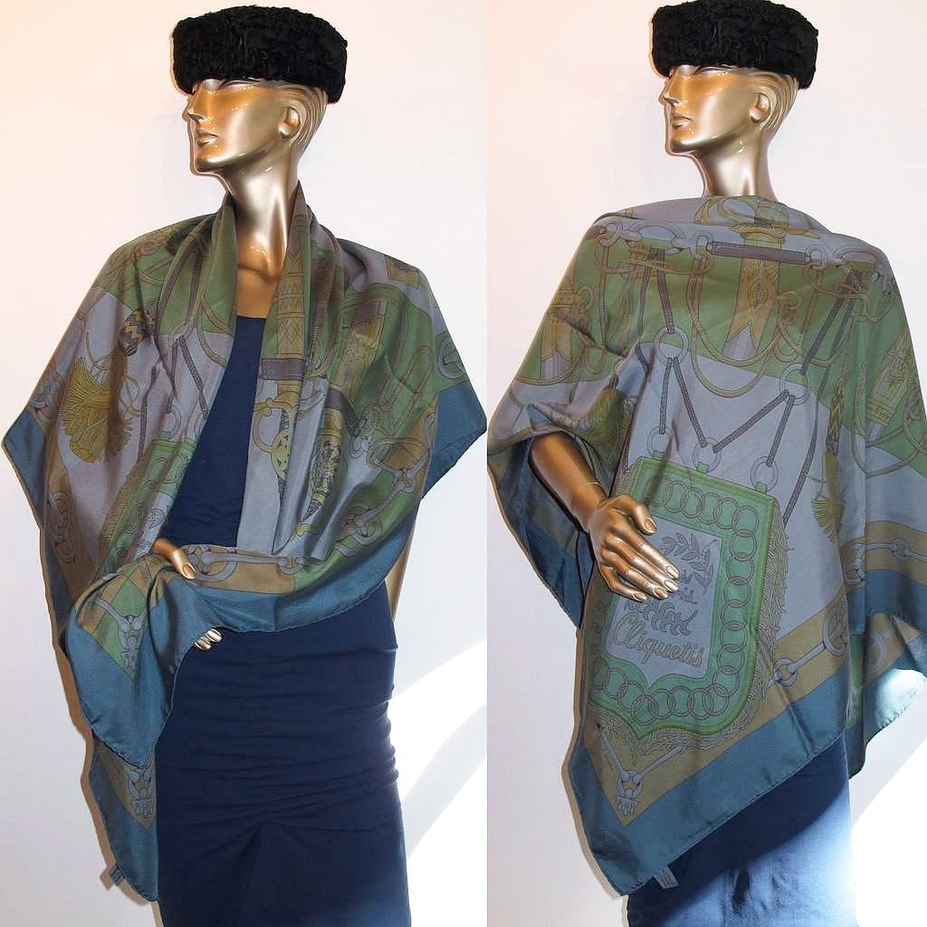 hermes surteint dye cliquetis shawl