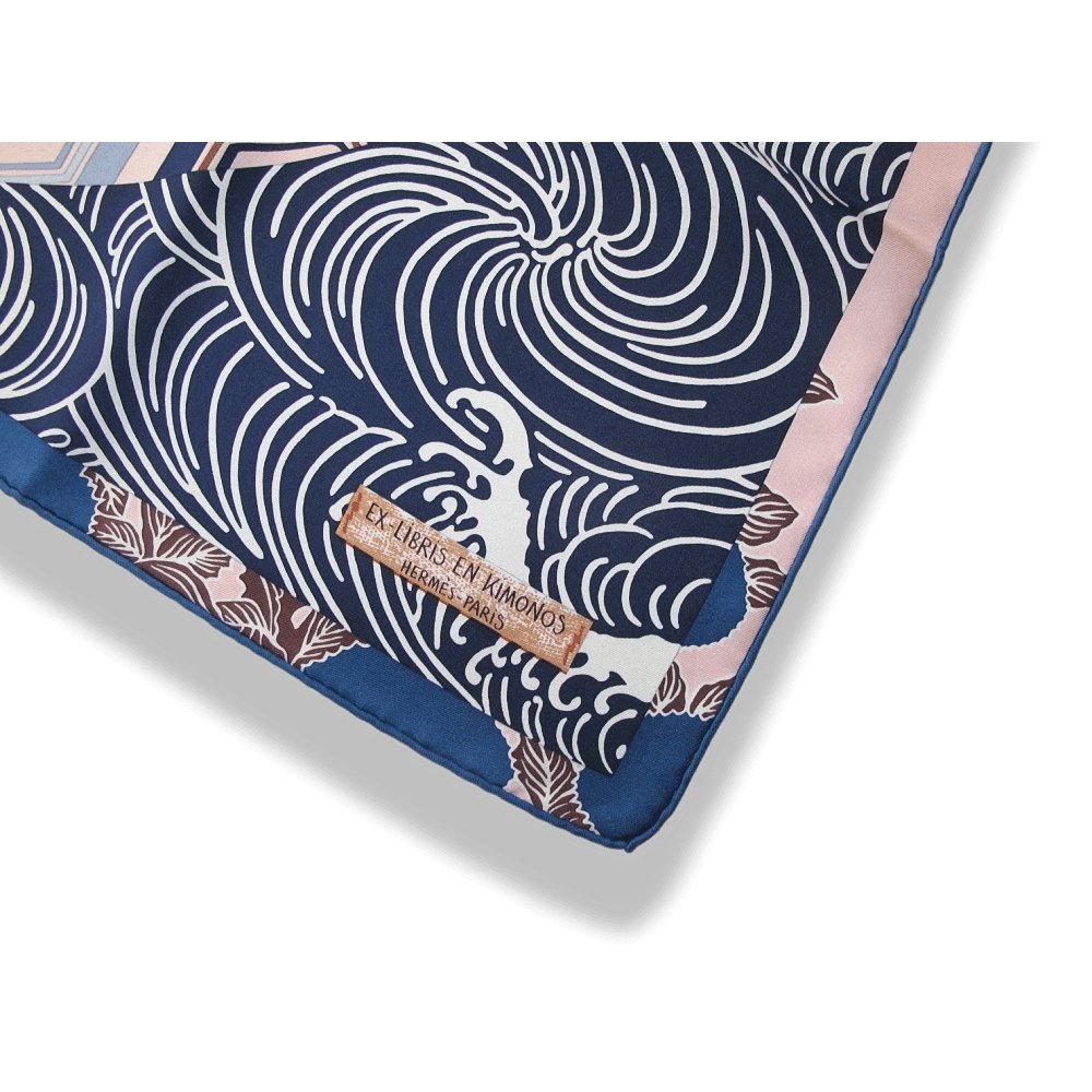 Hermes Ex-Libris en Kimonos Silk Scarf 90