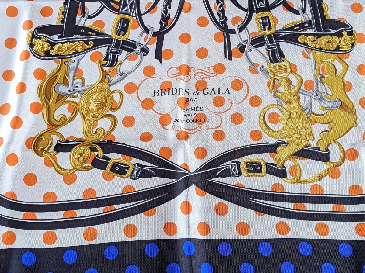 Hermes 2011 Noir Limited to 300 Sold only at Colette Brides de Gala a Pois The way Project Twill 90, Rare!