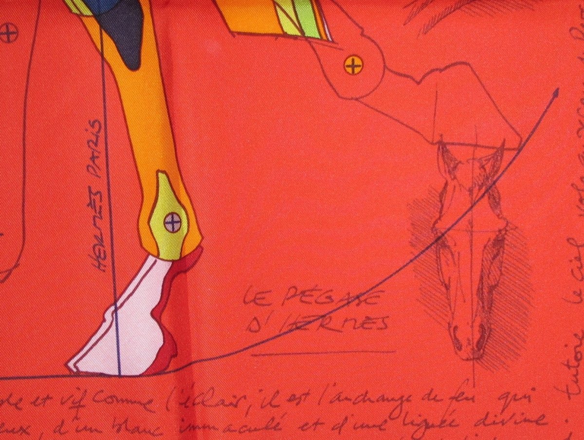 Hermes Le Pegase d'Hermès Twill 90