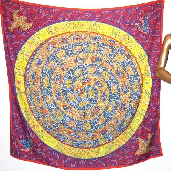 Hermes 2011 Legende du Poisson Corail Shawl