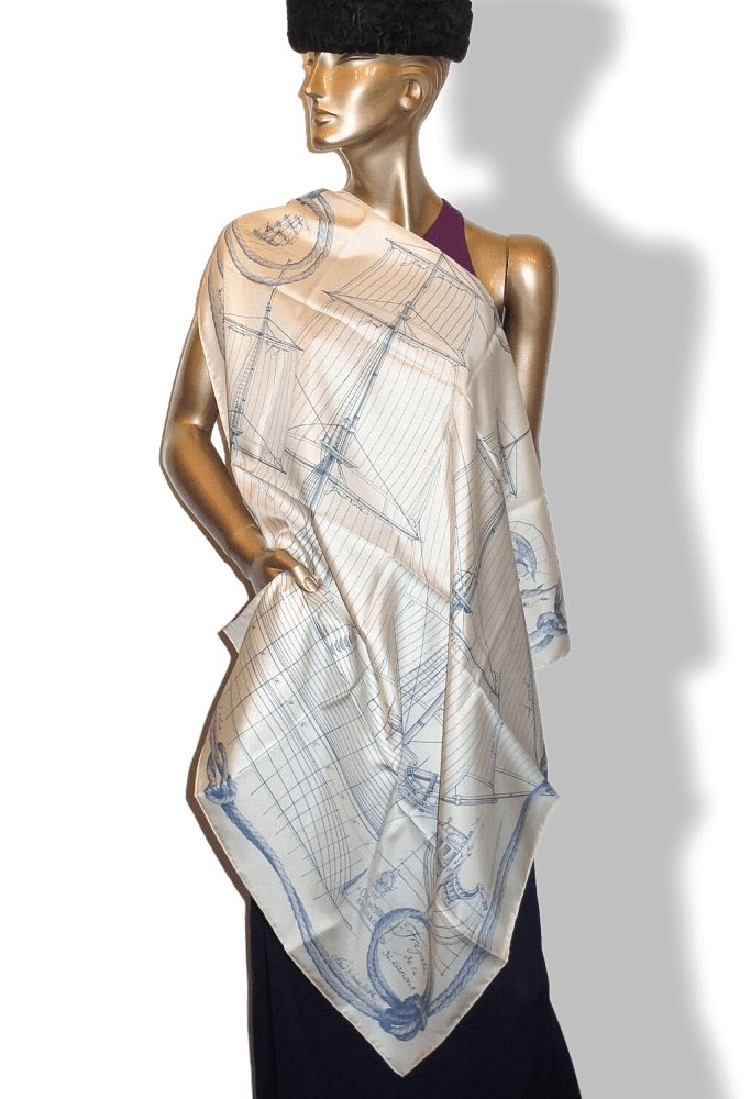 Hermes Cheval de Mer by Christian Renonciat Twill 90