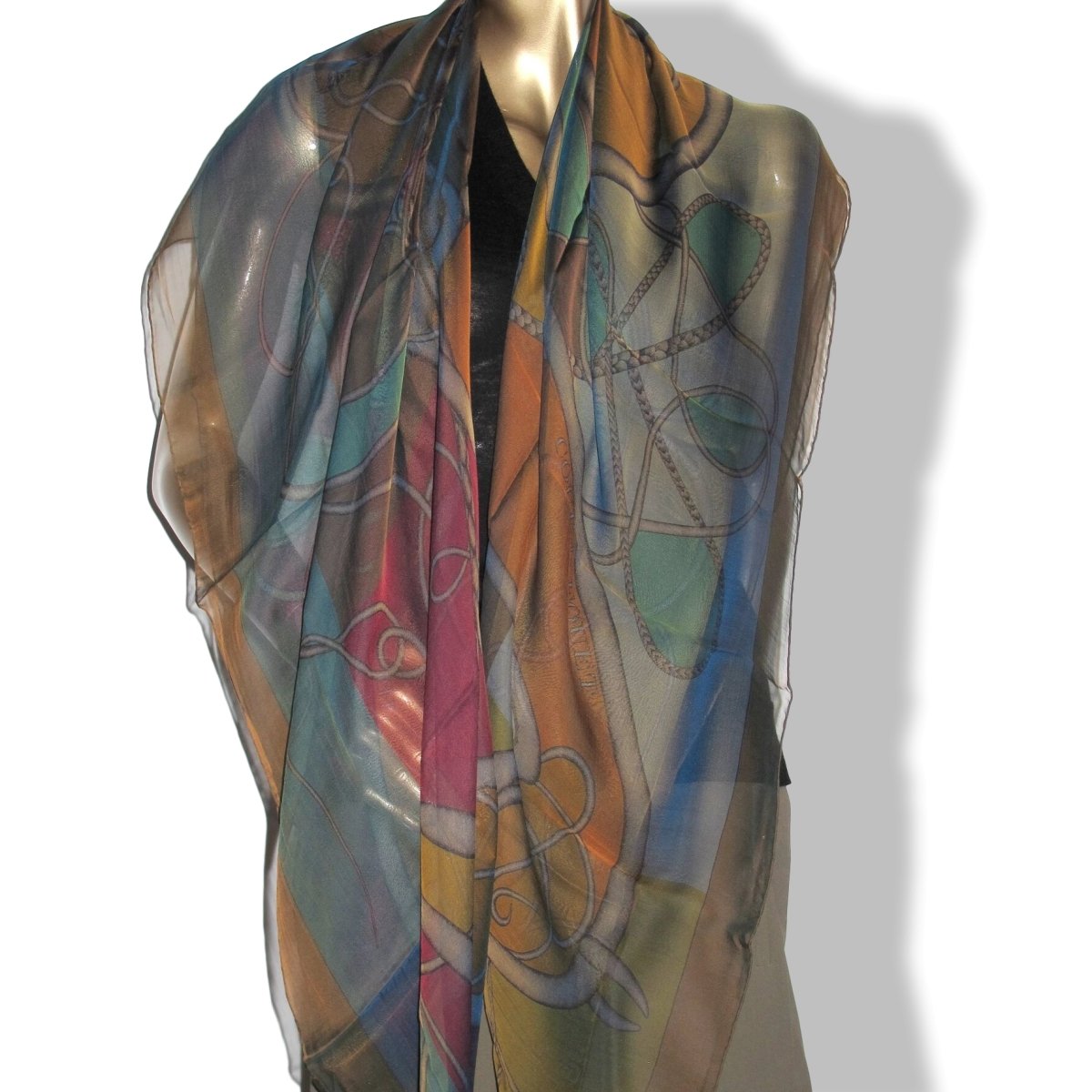Hermes 2012 COUP DE FOUET Mousseline of Silk Changeante 140, NIB!