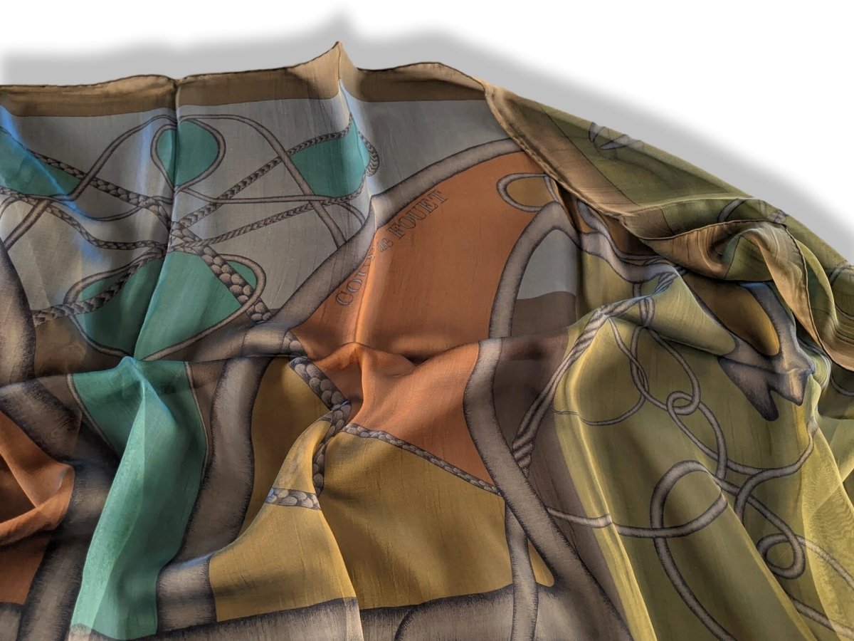 Hermes 2012 COUP DE FOUET Mousseline of Silk Changeante 140, NIB!