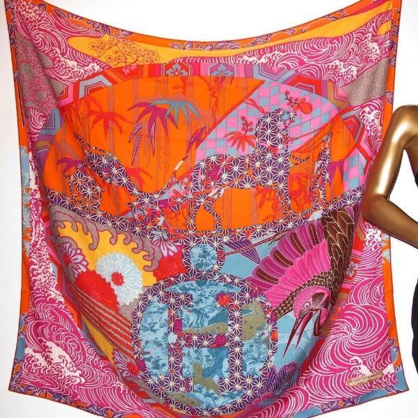 Hermes 2012 Ex-Libris en Kimonos Shawl GM