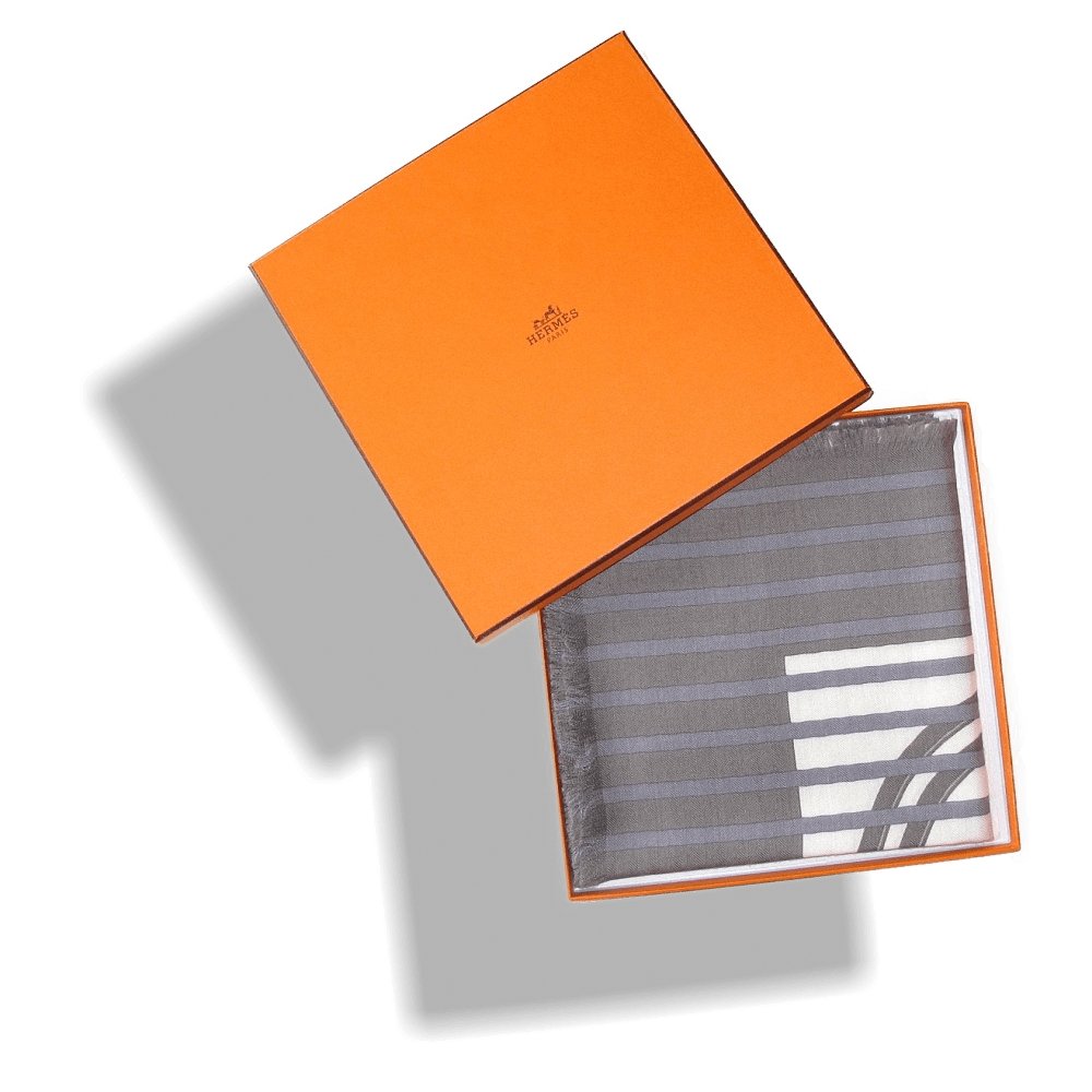 Hermes Brides de Gala Bayadere Fringed Cashmere 90