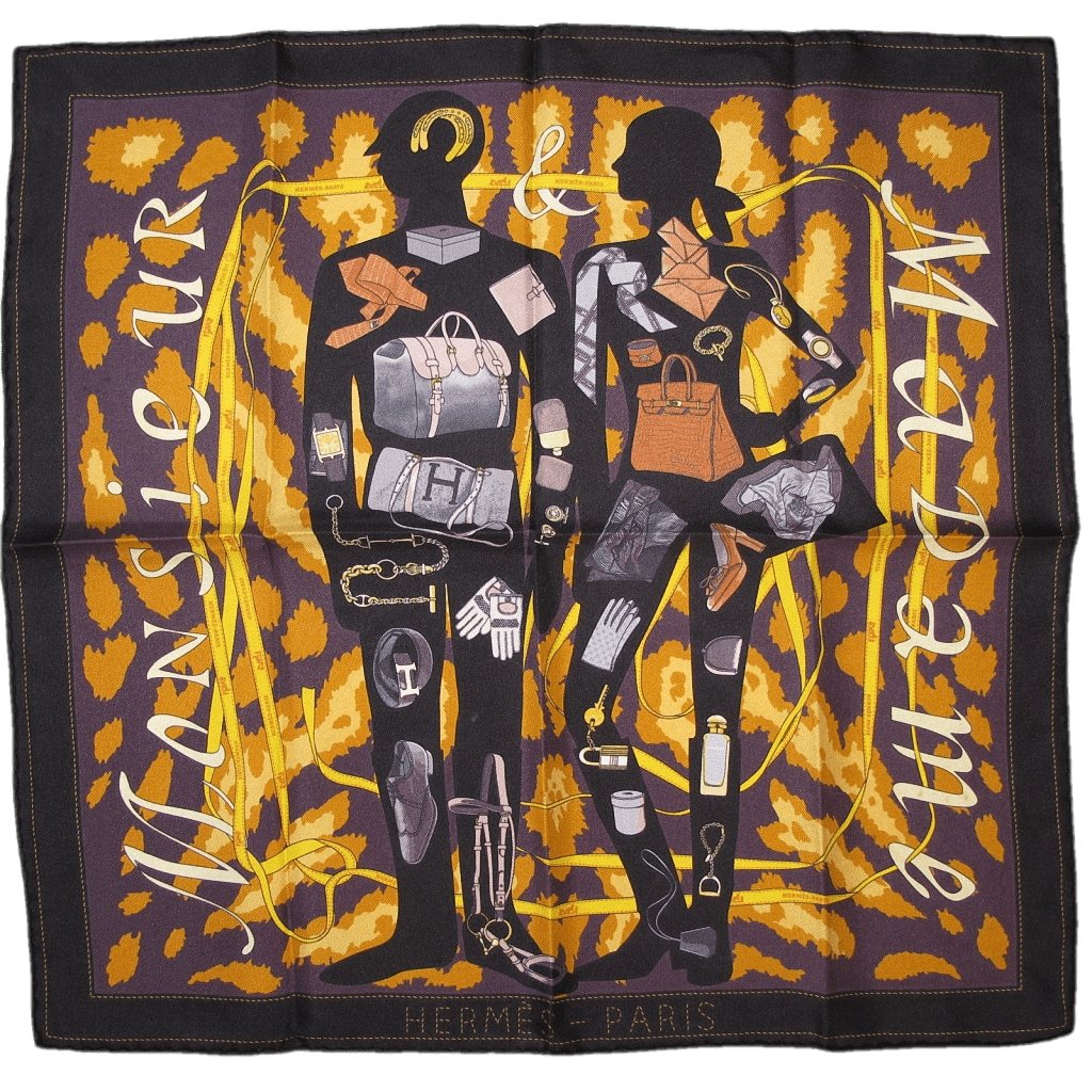 Hermes Monsieur & Madame II Twill pochette