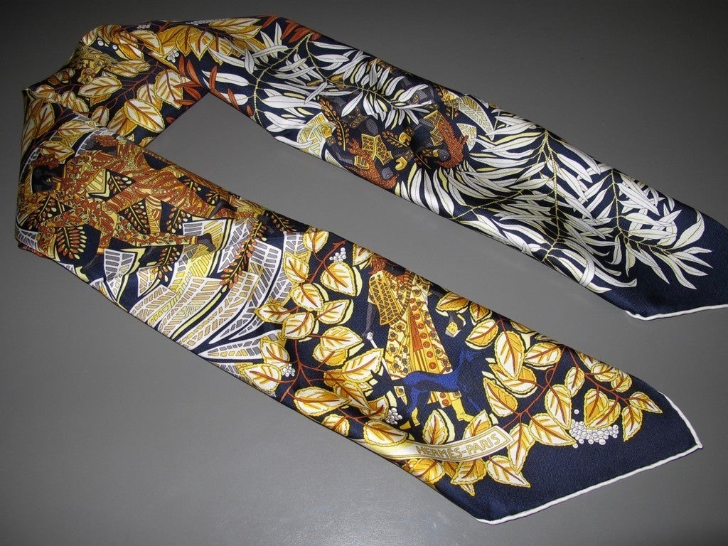Hermes 2013 cw05 Caban/Or Promenade de Platon Twill 90cm, New! - poupishop