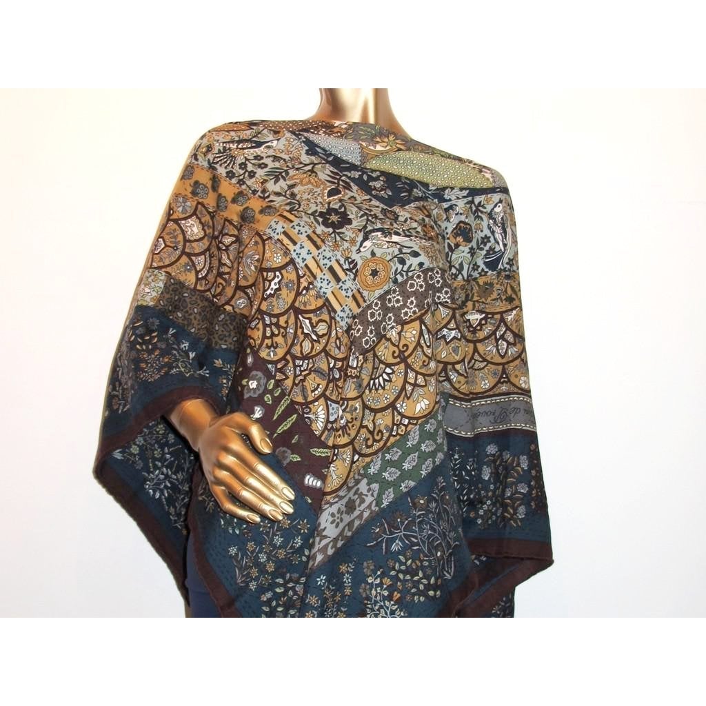 Hermes 2013 Grey Pique Fleuri de Provence Cashmere Shawl 140 - poupishop