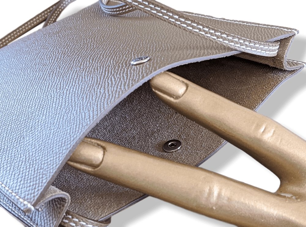 Hermes 2014 Etoupe Epsom ONIMAITOU CLOU DE SELLE Crossbody Pochette Bag, BNIB!