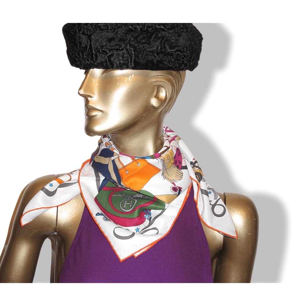 Hermes Le Bal Masque by Saw Keng Vintage Silk 70