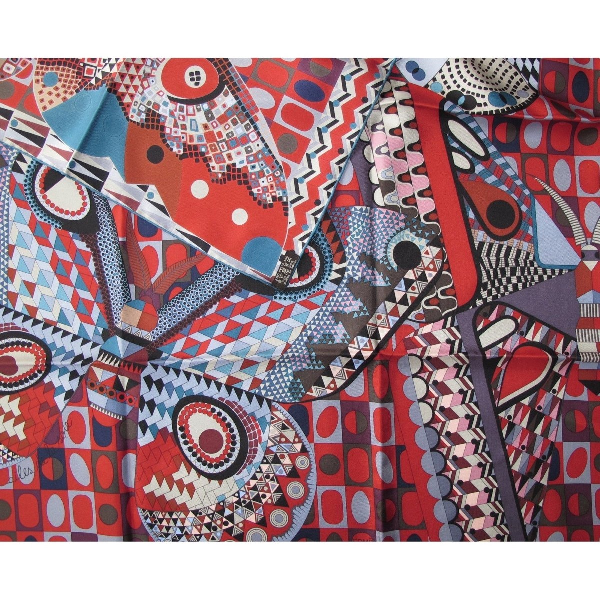 Hermes Les Ailes de la Soie by Aline Honore Twill 90