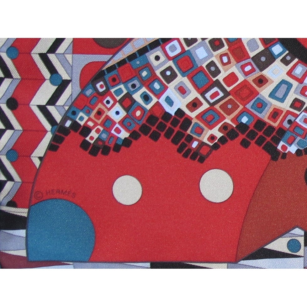 Hermes Les Ailes de la Soie by Aline Honore Twill 90