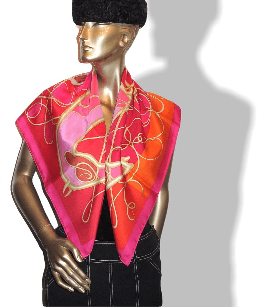 Hermes Special Limited Issue Coup de Fouet for La monnaie Twill 90