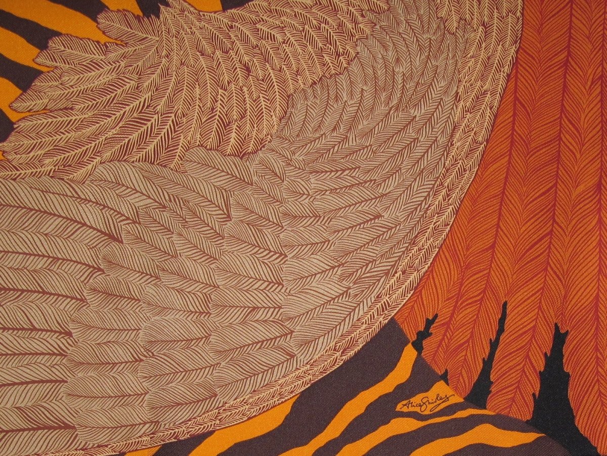 Hermes Zebra Pegasus by Alice Shirley Twill Gavroche 42cm