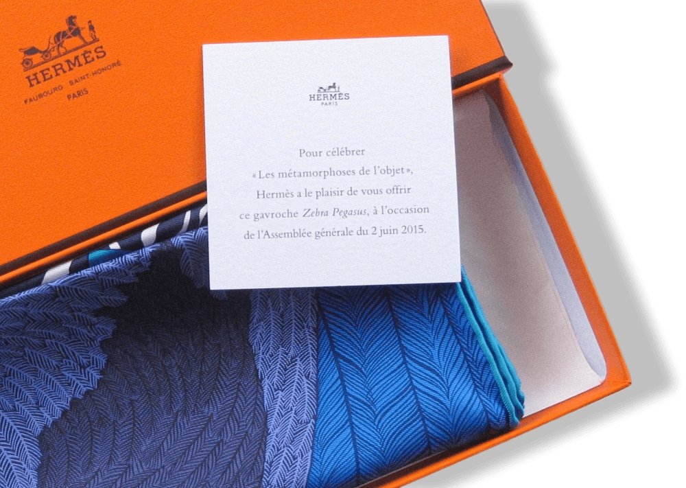 Hermes Zebra Pegasus Metamorphose des Objets Twill Gavroche 42cm