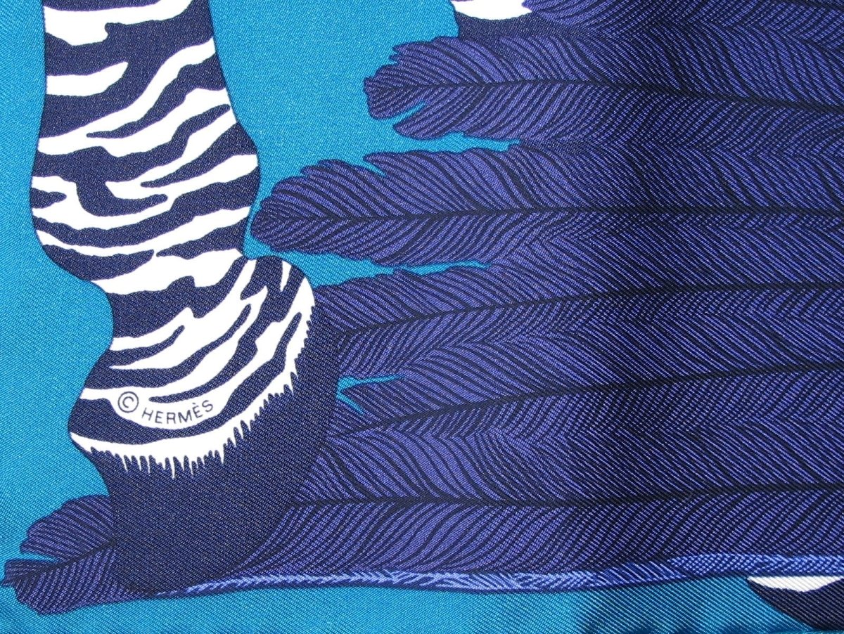 Hermes Zebra Pegasus Metamorphose des Objets Twill Gavroche 42cm