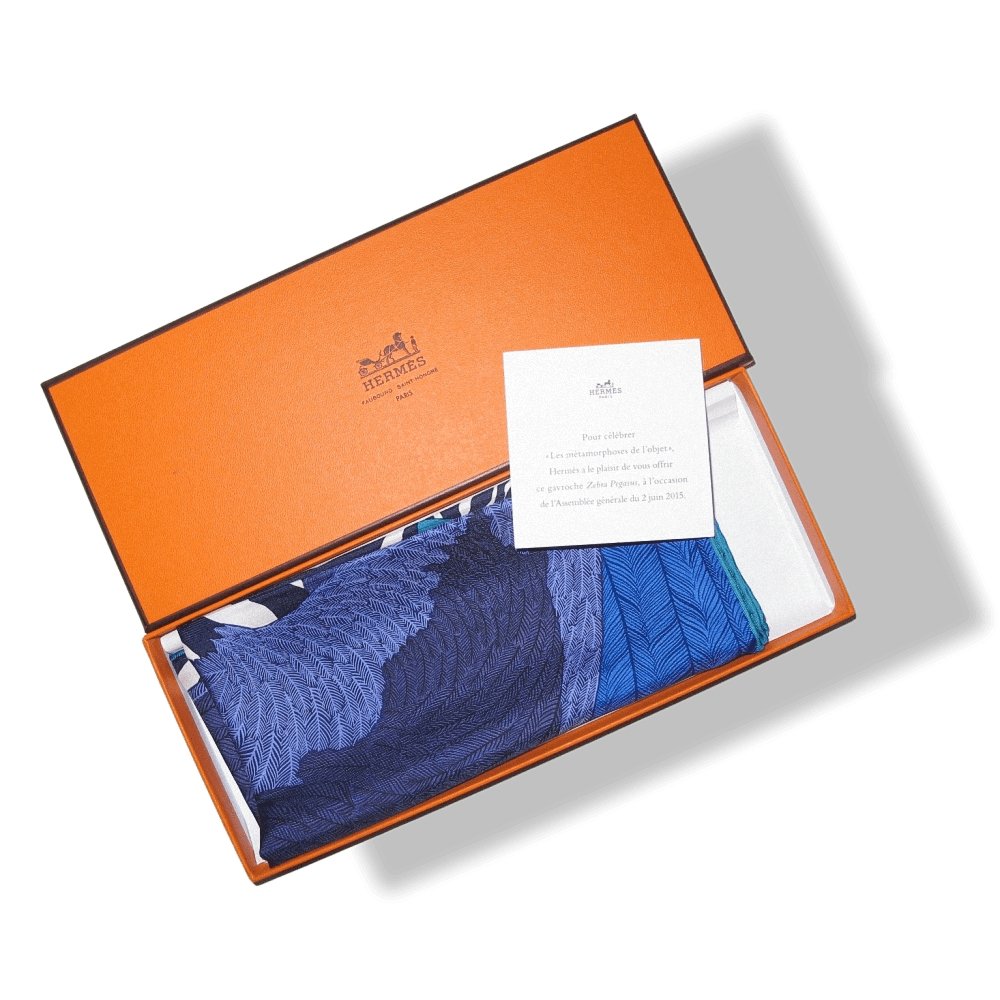 Hermes Zebra Pegasus Metamorphose des Objets Twill Gavroche 42cm