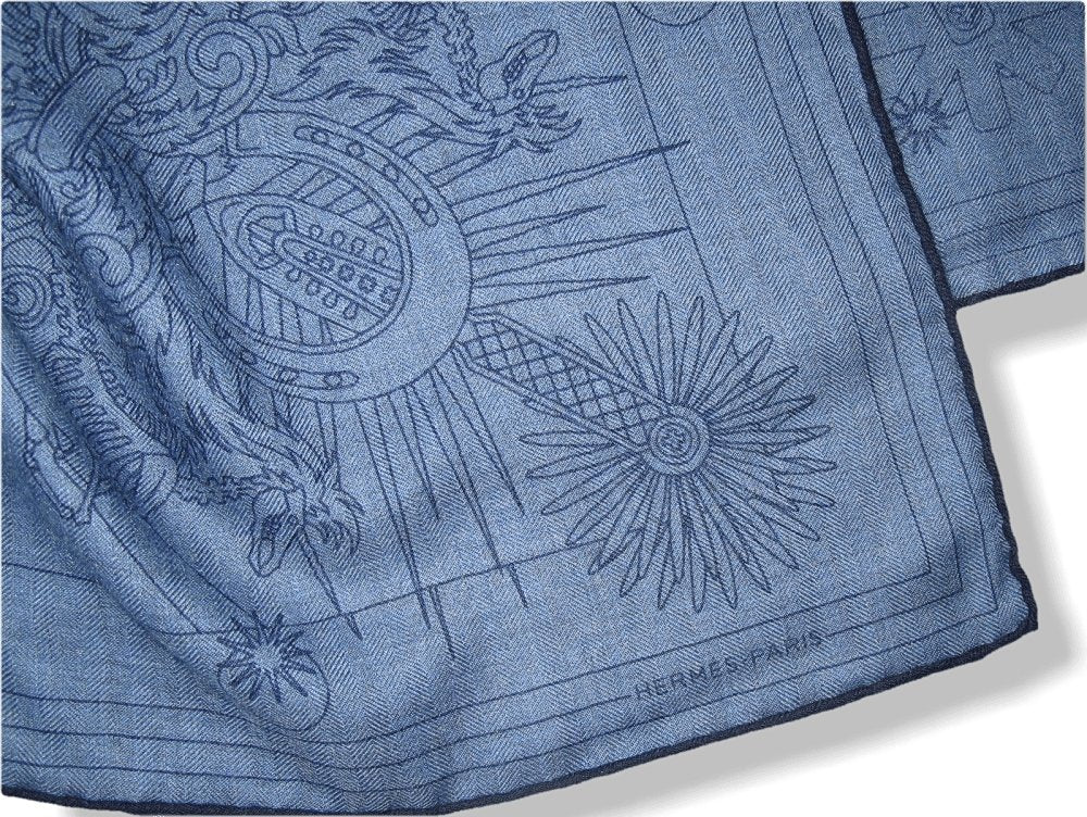 Hermes c'est la fete cashmere shawl