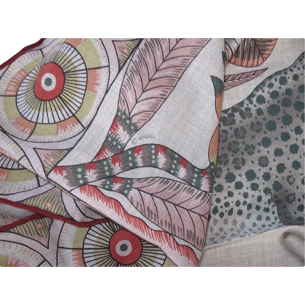 Hermes 2016 Savana Dance cashmere shawl