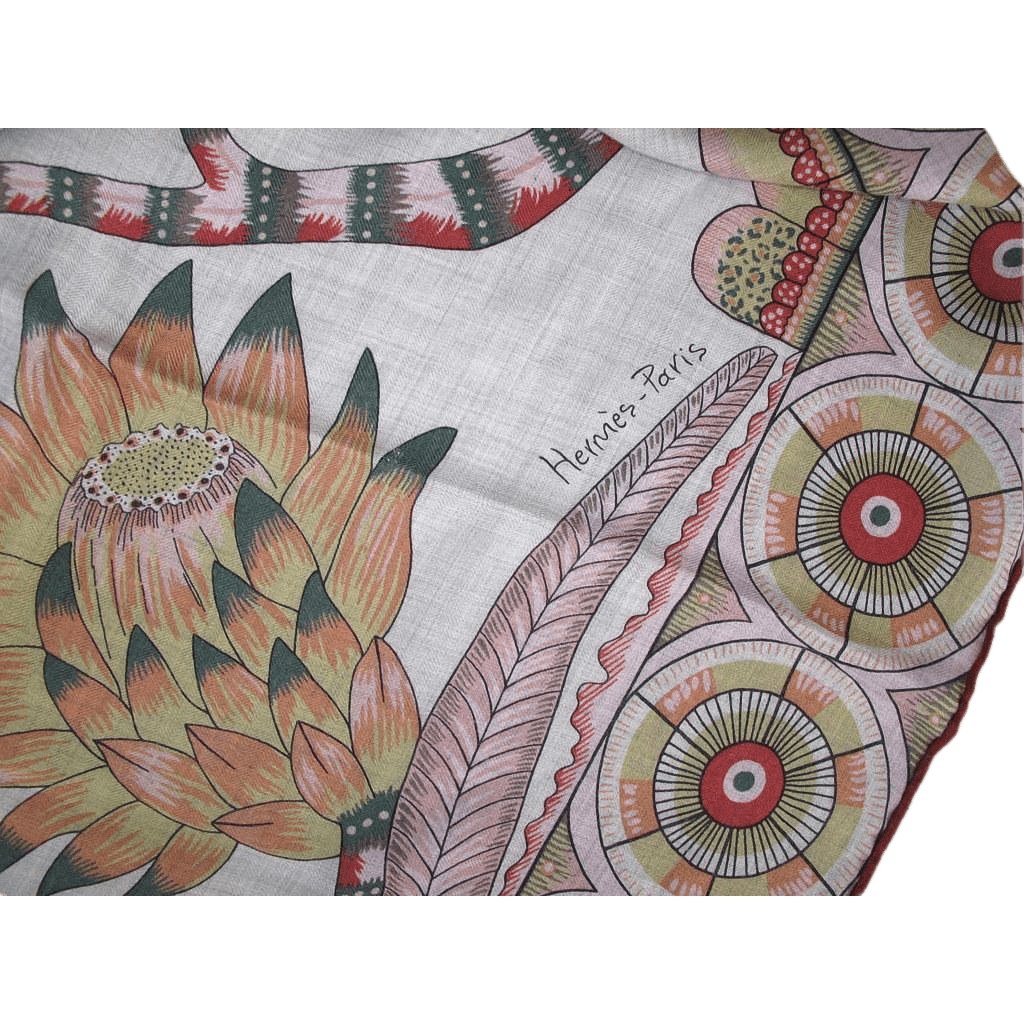 Hermes 2016 Savana Dance cashmere shawl