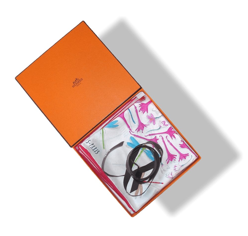 Hermes Dragonflies by Leight P. Cooke Vintage Silk 70