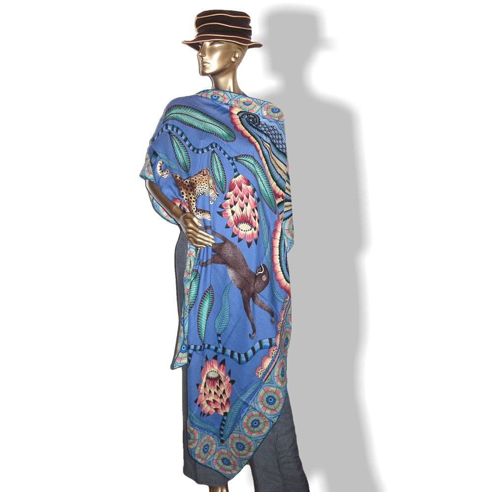 Hermes The Savana Dance Cashmere by Ardmore Artists Shawl 140