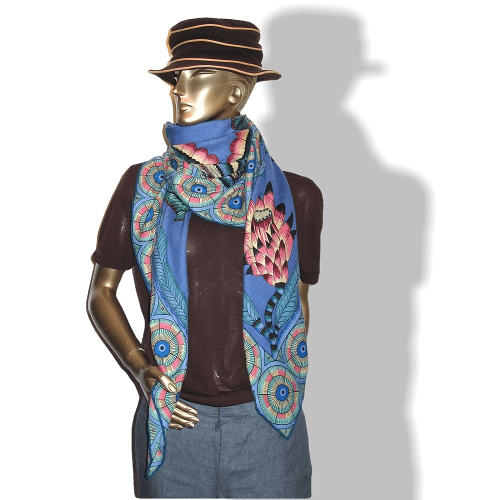 Hermes The Savana Dance Cashmere by Ardmore Artists Shawl 140