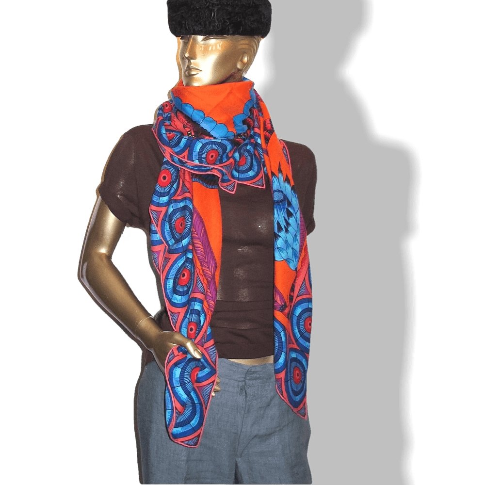 Hermes The Savana Dance Cashmere by Ardmore Artists Shawl 140