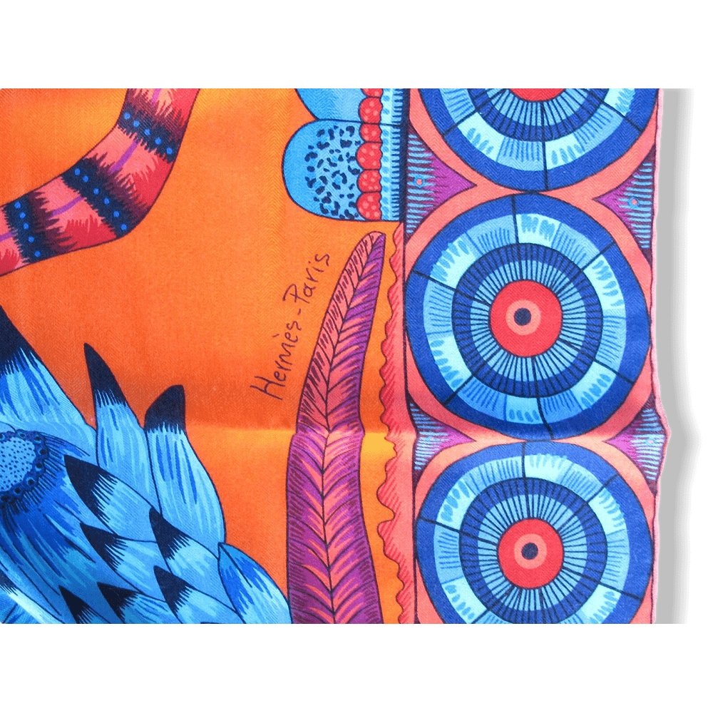 Hermes The Savana Dance Cashmere by Ardmore Artists Shawl 140