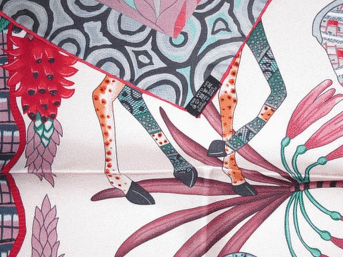 Hermes La Marche du Zambeze by Ardmore Artists Scarf