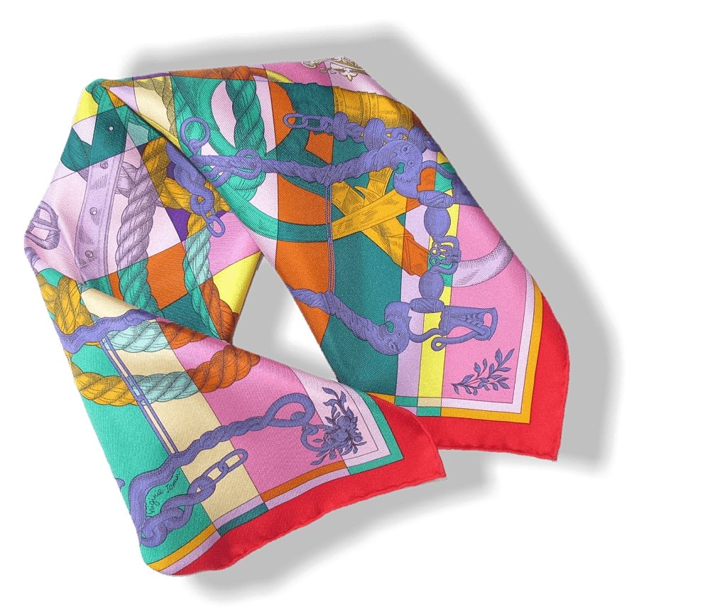 Hermes Della Cavalleria by Virgnie Jamin Gavroche Pocket Scarf 45cm
