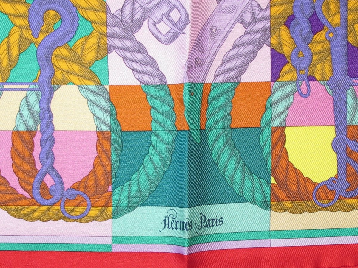 Hermes Della Cavalleria by Virgnie Jamin Gavroche Pocket Scarf 45cm