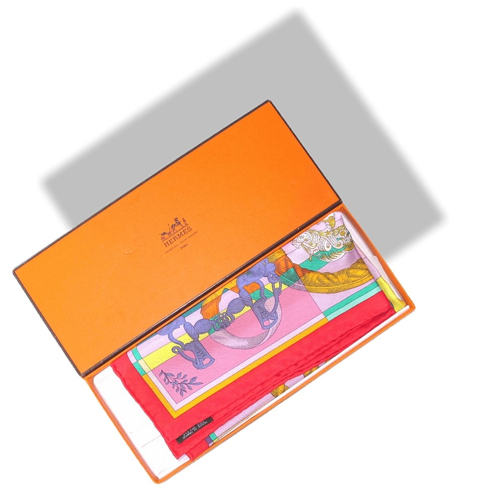 Hermes Della Cavalleria by Virgnie Jamin Gavroche Pocket Scarf 45cm