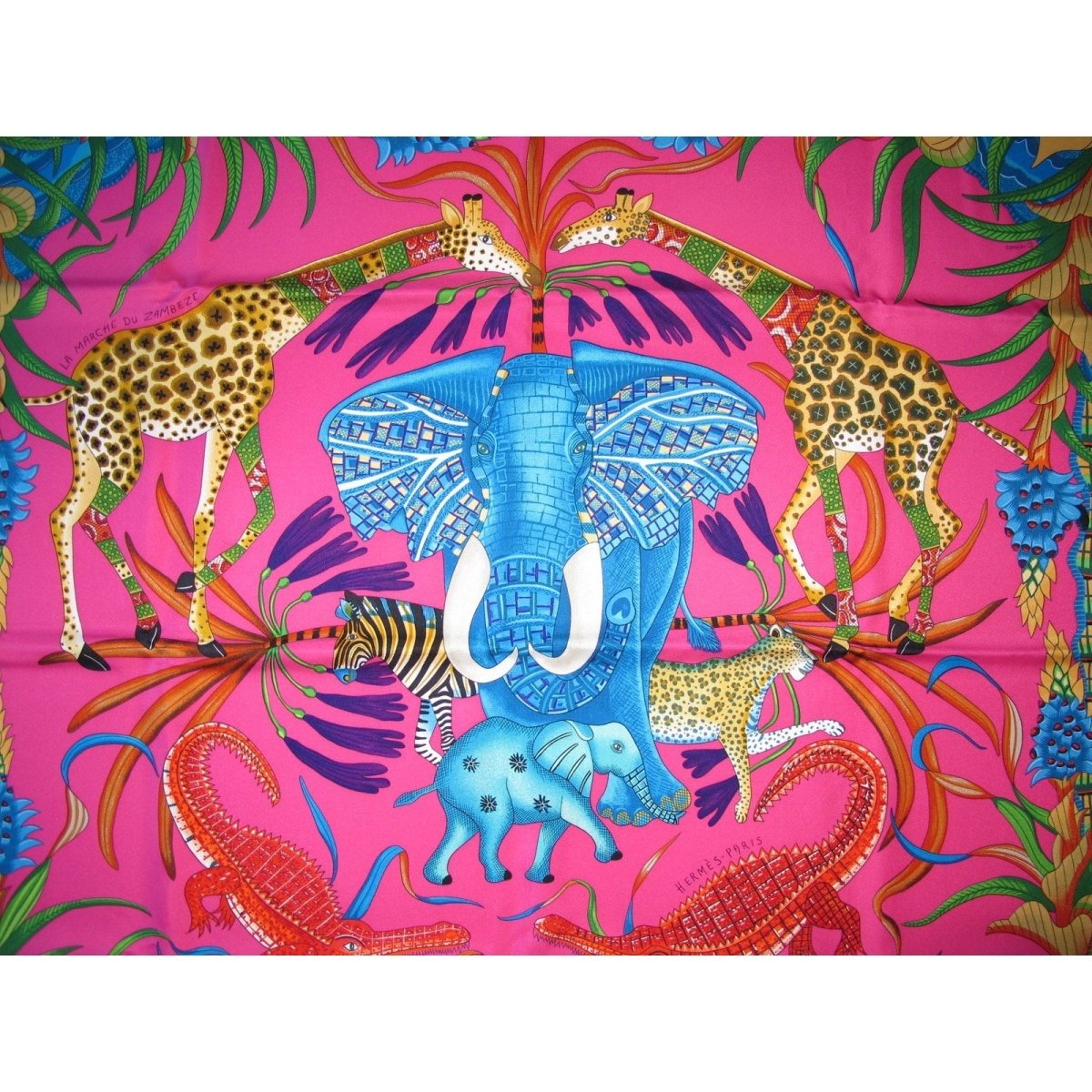 Hermes twill carre La Marche du Zambeze
