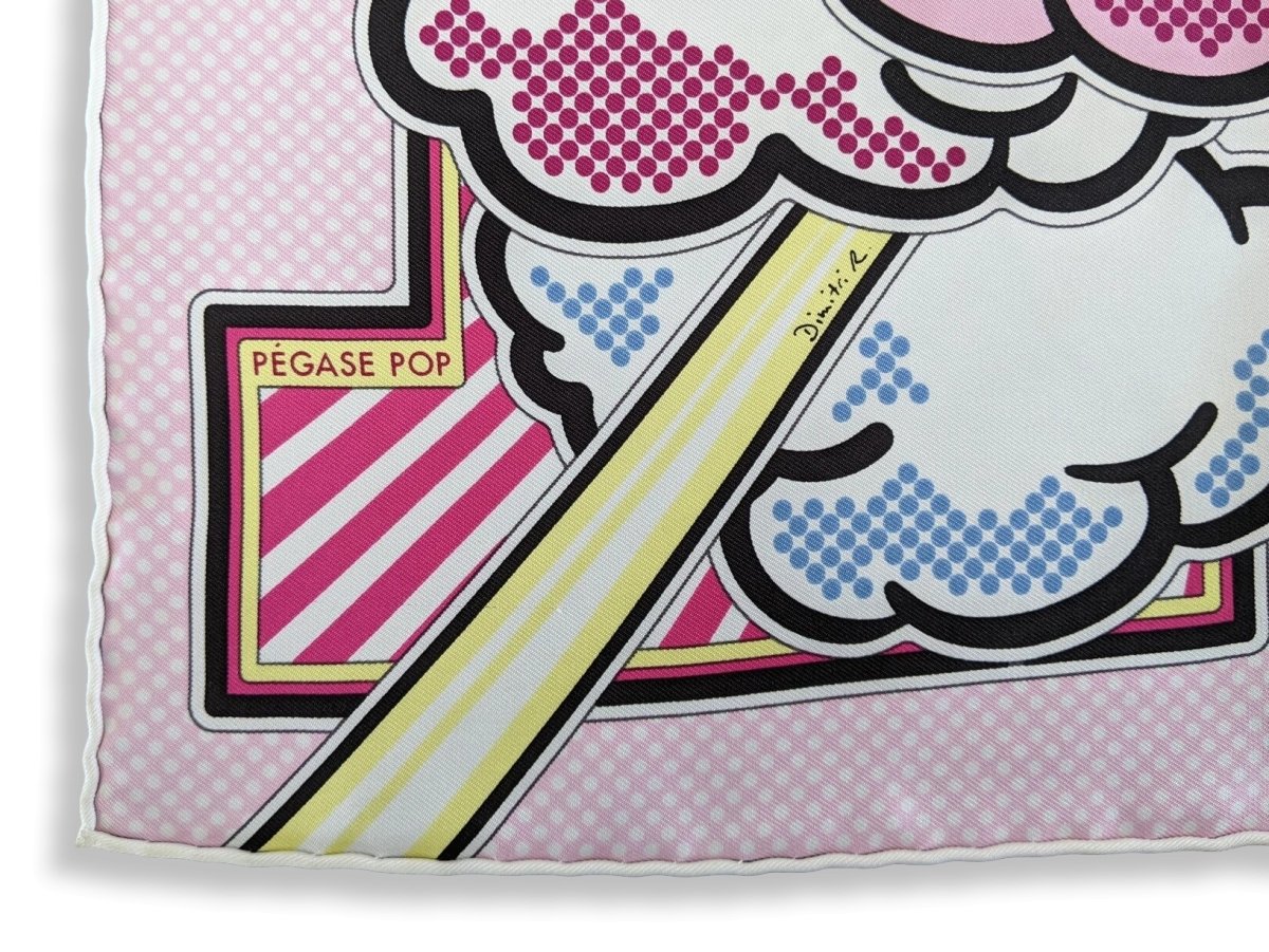 Hermes 2016 Rose/Blanc/Bleu Pegase Pop Gavroche 42 cm, Mint!