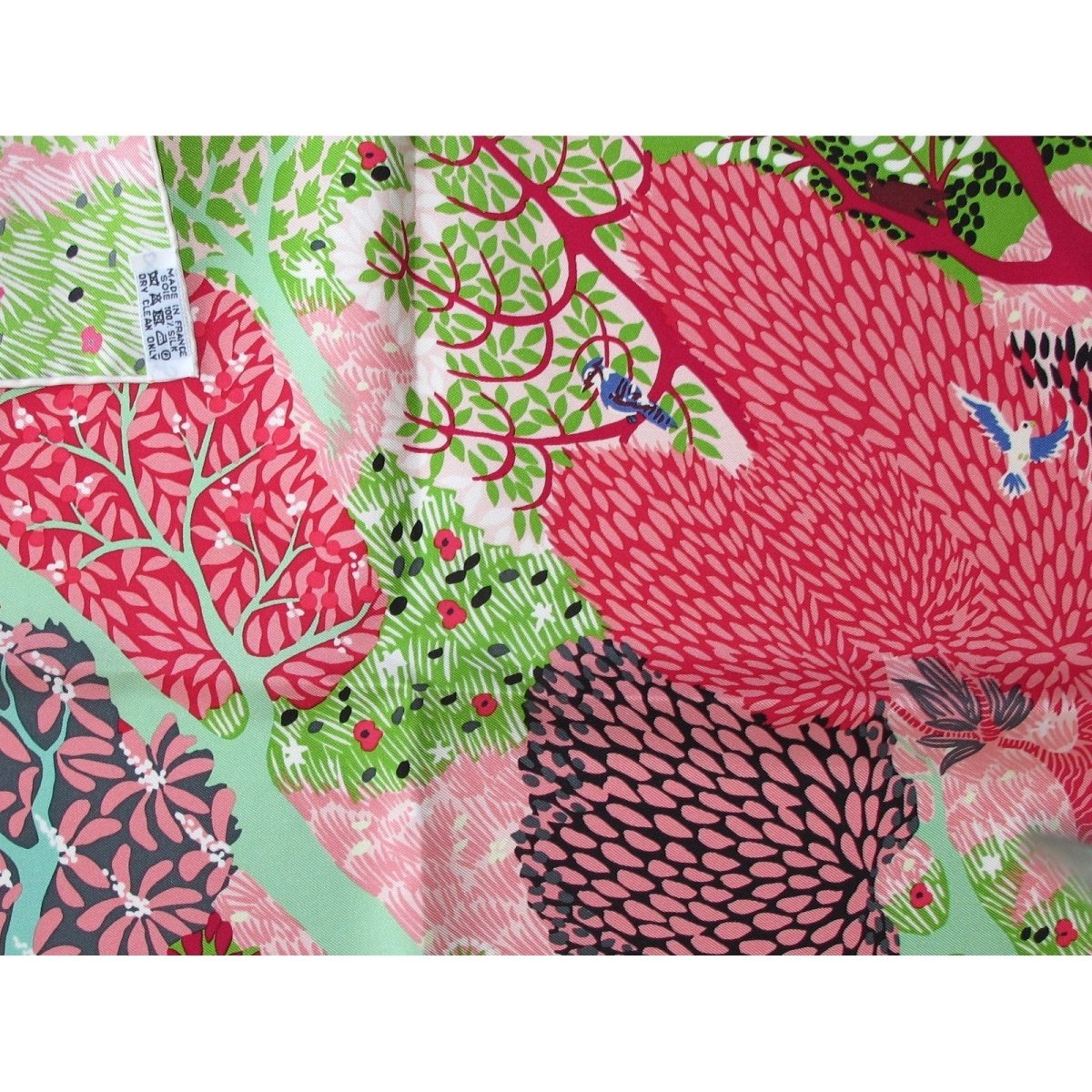 Hermes 2017 Dans un Jardin Anglais by Alice Shirley Gavroche Pocket Scarf 45, NIB! - poupishop