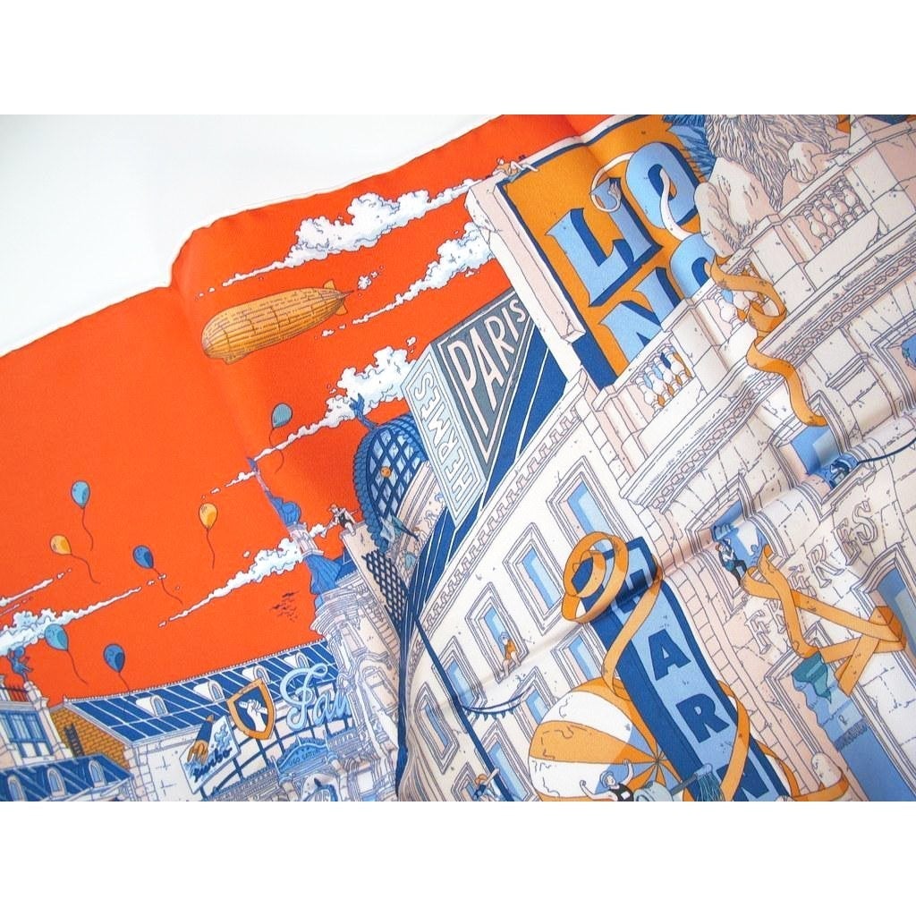 Hermes 2017 Grand Prix du Faubourg Twill 90cm by Ugo Gattoni - poupishop