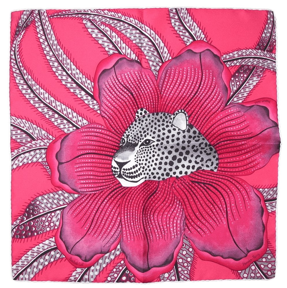 Hermes Baobab Cat by Ardmore Artists Twill Gavroche 42cm