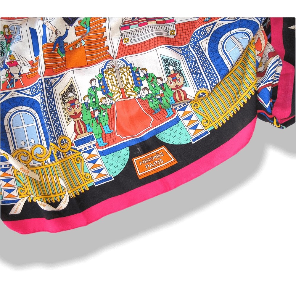 Hermes La Maison des Carres Cashmere Shawl 140