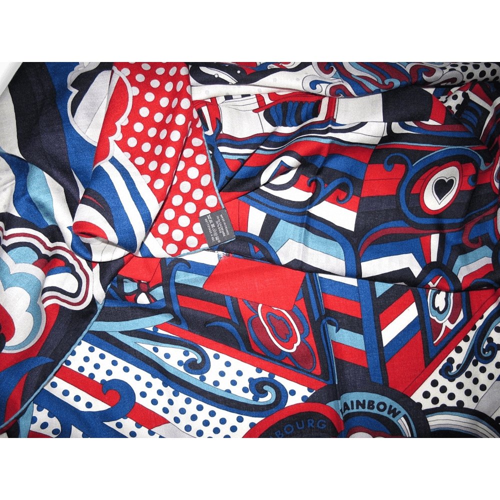 Hermes FAUBOURG RAINBOW by Rybaltchenko Cashmere Shawl 140